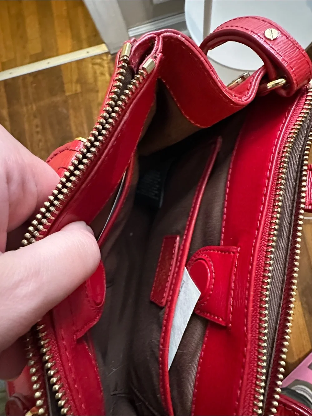 Ralph Lauren leather red purse